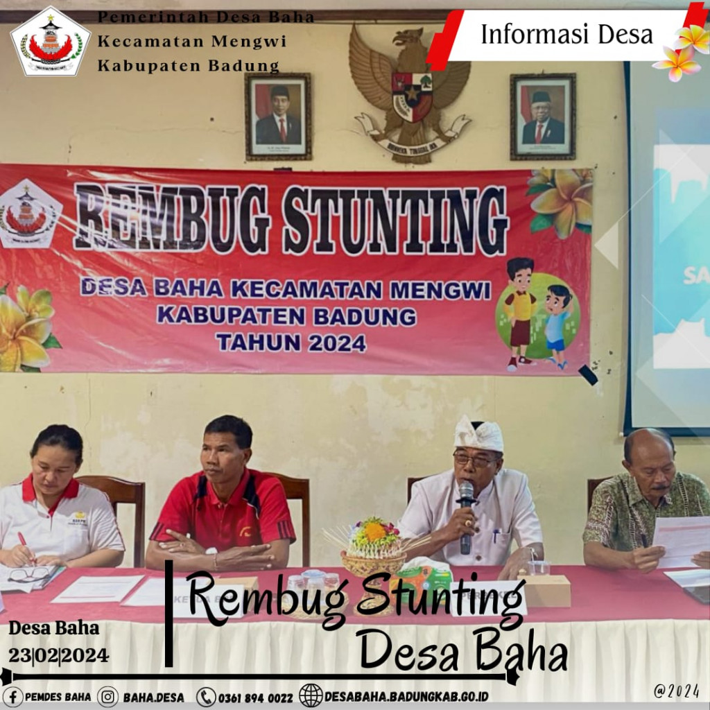 Rembug Stunting Desa Baha
